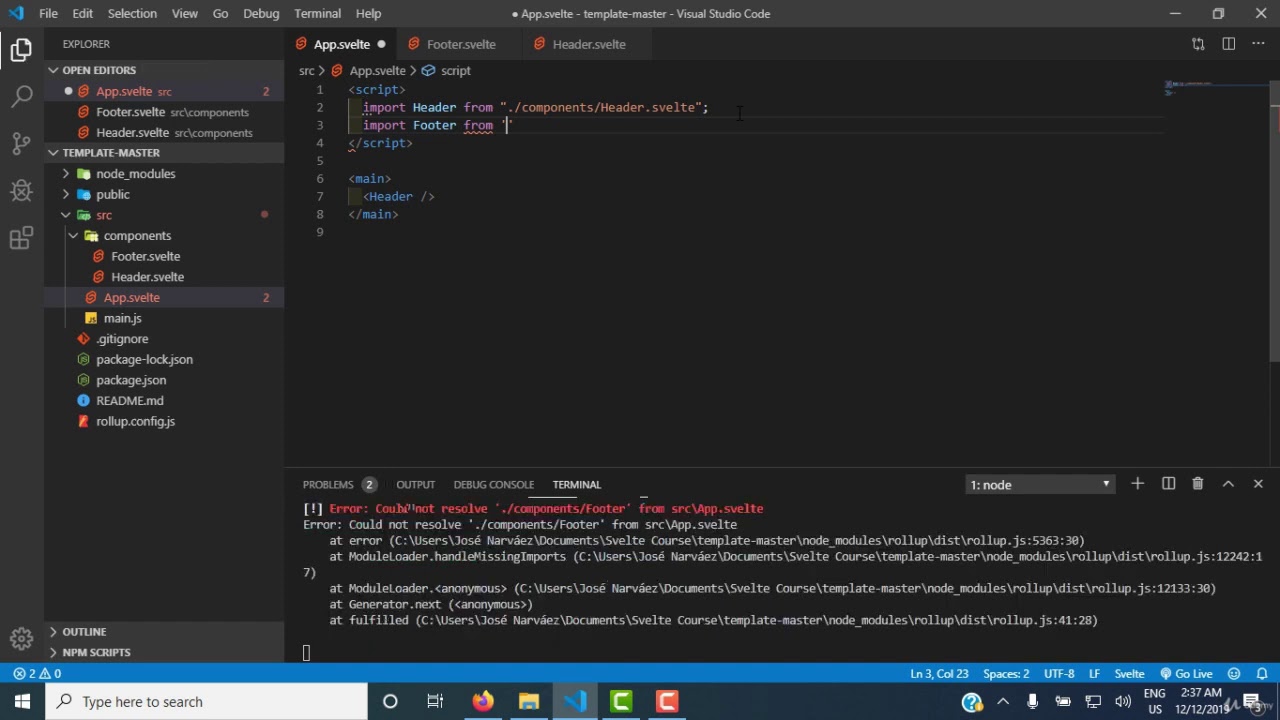 12 Desarrollo Frontend con Svelte: Web Components con Svelte - YouTube