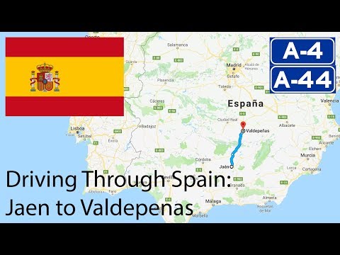 Driving through Spain: Jaén to Valdepeñas (A-44 & A-4)