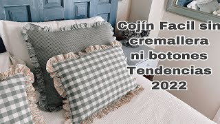 DIY El cojín más fácil del mundo sin cremallera ni botones / Tendencias deco 2022