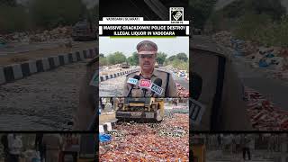 It’s huge! Vadodara Police crush illegal liquor worth crores in massive disposal drive