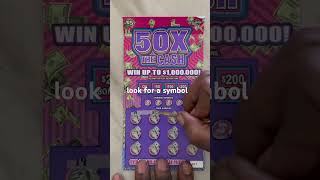 50X The Cash Florida Lottery Scratch Off ticket #momanifestingmoney