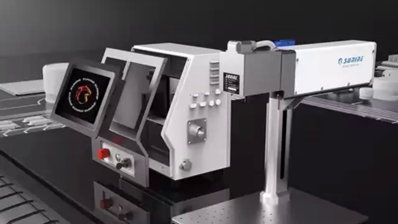 Color Laser Printer Printing On Glass 20w 30w 50w Mini Desktop Marker