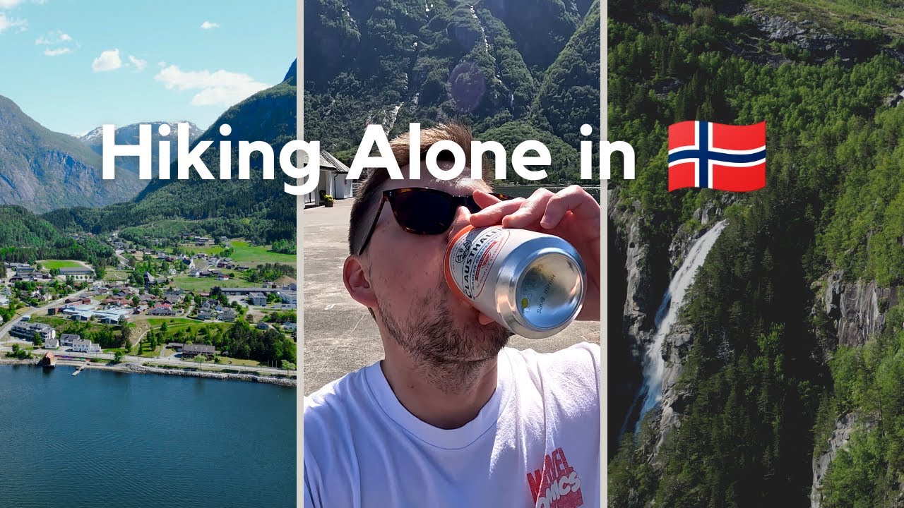 Savouring Grapefruit, 3 miles hiking, Waterfall slipping Hiking Alone in Norway 🏞️ Day 1