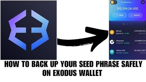 How to backup your seed phrase safely on Exodus wallet