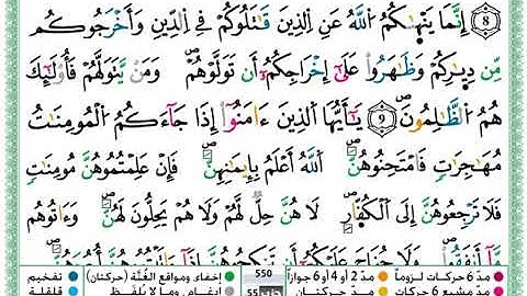 سورة الممتحنة مكتوبة / حمزة الجزائري