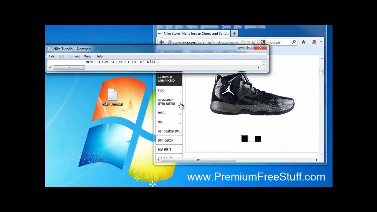 how to get free nike shoes online