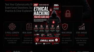 Ethical Hacking Practice Exams 2026 #cybersecurity #ethicalhacking #cybersecuritytraining