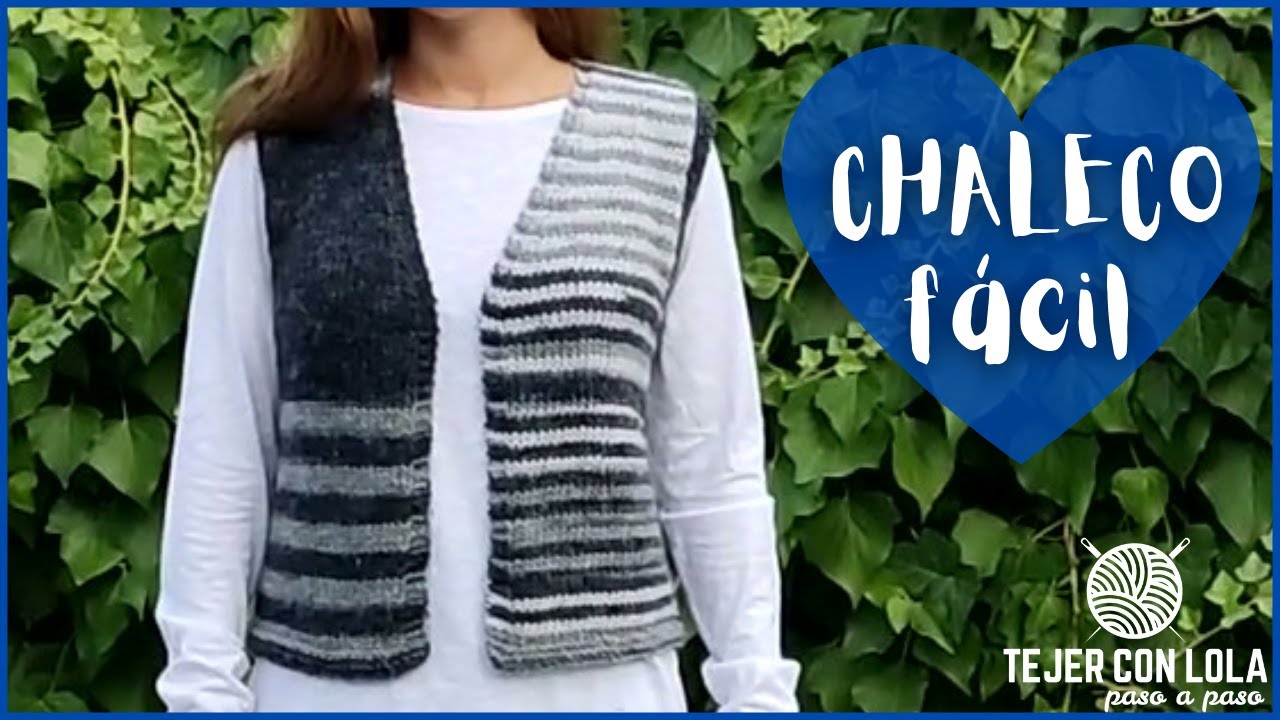 Dos Agujas Chalecos De Puntos Como Tejer Chaleco De Punto Mujer