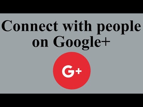 Connect with people on Google+