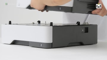 MS531/MS631/MS632/MS639/M3350/MX532/MX632/XM3350—Installing the 550-sheet tray