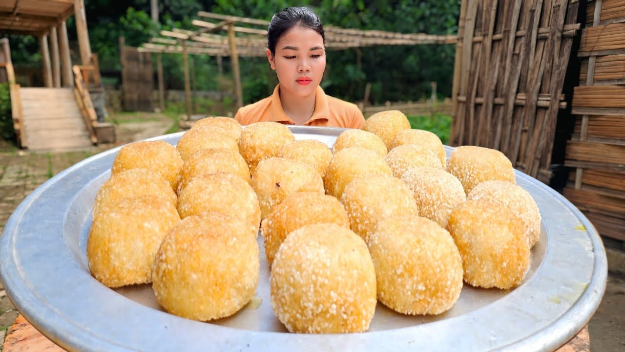 How to Make Crispy Golden Fried Chicken Sticky Rice at the farm - Delicious Food Sold at the Market