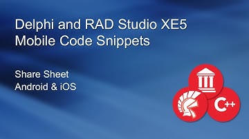 Mobile Share Sheet with Delphi XE5