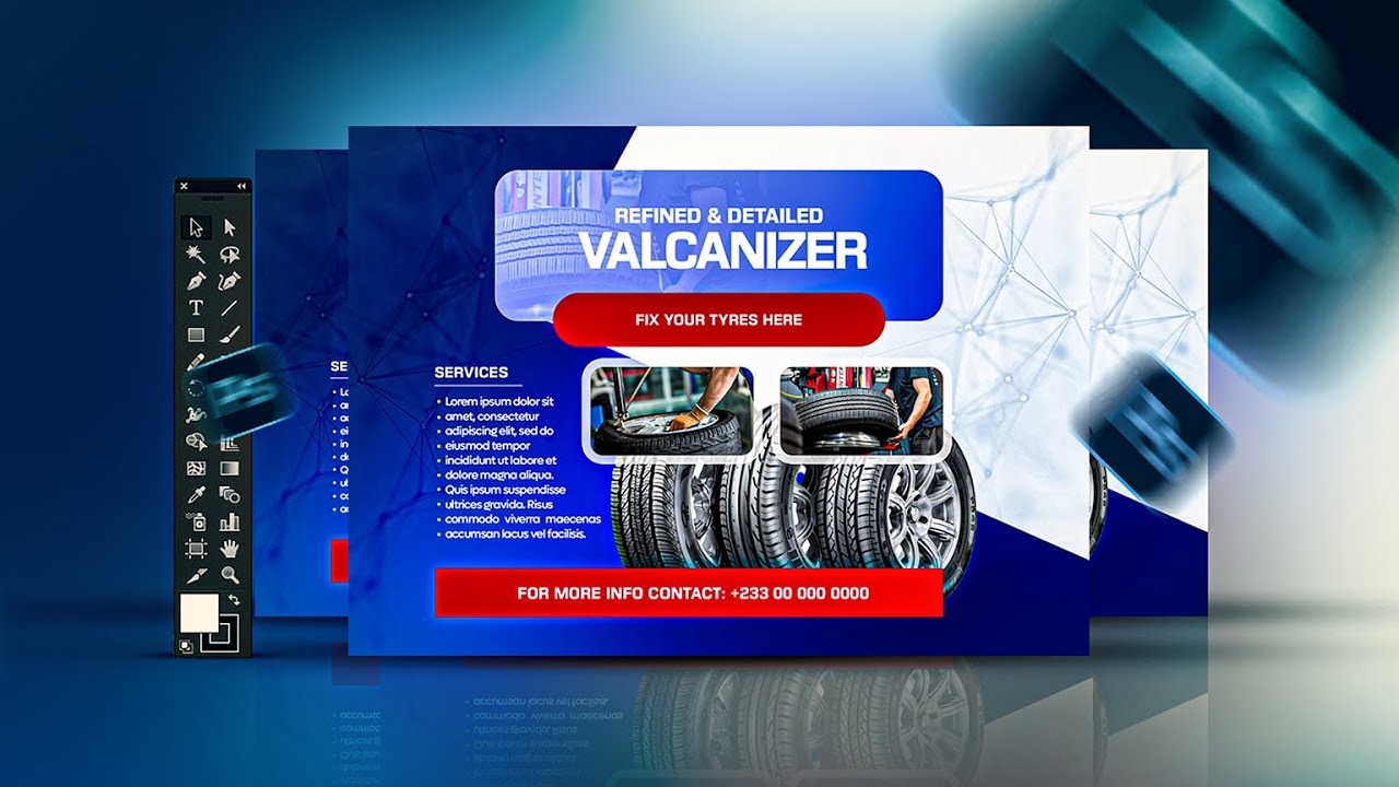 How to Design a Valcanizer Flyer in Photoshop | Photoshop Made Easy.