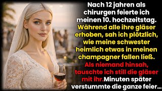 Zu meinem 10. Hochzeitstag betäubte meine Schwester meinen Champagner – ich tauschte die Gläser