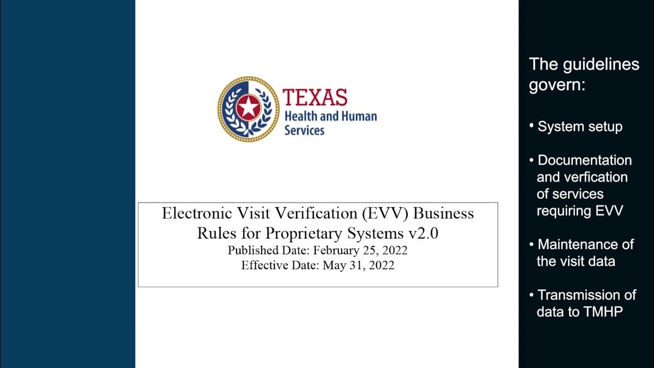 EVV Proprietary System Operator Business Rules YouTube