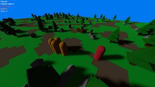 3D Top-Down Game - Day/night cycle, enemies, resources, walls