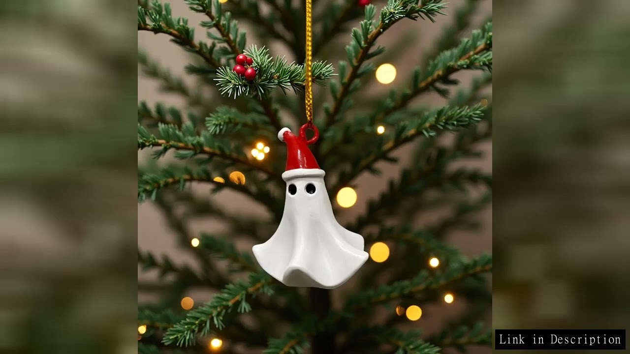 1pcs Ghost Christmas Tree Decorations Resin Christmas Tree Pendant Ghost Christmas Tree Decor Christ