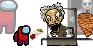 Mini Crewmate Kills Roblox Scary Shawarma Kiosk: the ANOMALY Characters | Among Us