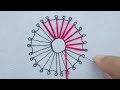 Gorgeous Circle Flower Hand Embroidery Tutorial with Pearl