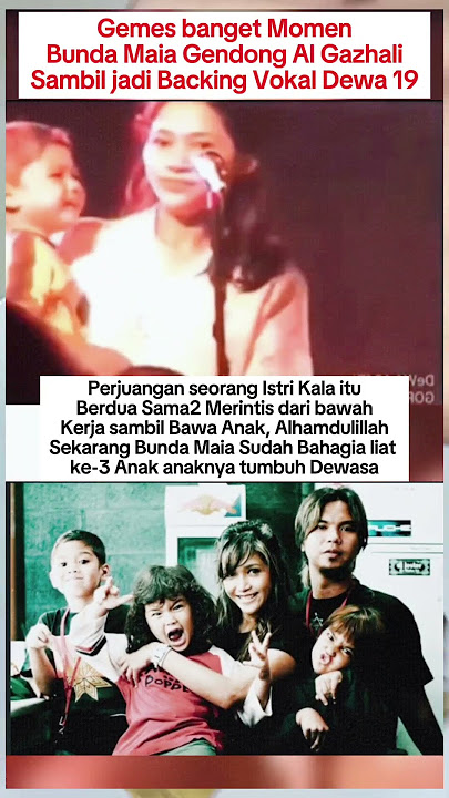 Momen Bunda Maia gendong Al sambil nyanyi #shorts #maiaestianti #ahmaddhani #dewa19 #artist #fyp