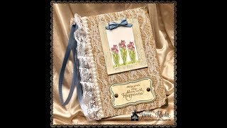 Altered Journal with Glitter Stamping Tutorial - *HOP CLOSED*