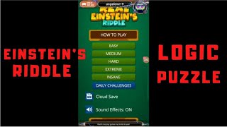 DOWNLOADING EINSTEIN RIDDLE LOGIC PUZZLE screenshot 2