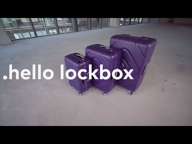 SAXOLINE MALETA LOCK-BOX SPINNER 66 - MORADO