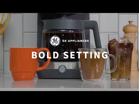 GE Appliances GE 12 Cup Drip Coffee Maker + Adjustable Keep Warm Plate Bold Setting
