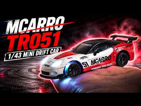 New MCARRO TR051 1/43 CORVETTE Drift Car with Gyro | #GOMNIRC #rcdriftcar