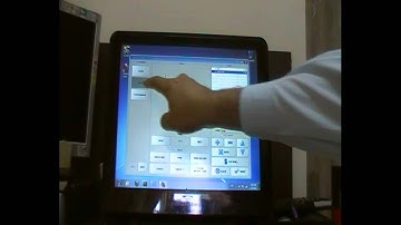 Restaurant POS Demo with touch screen and receipt