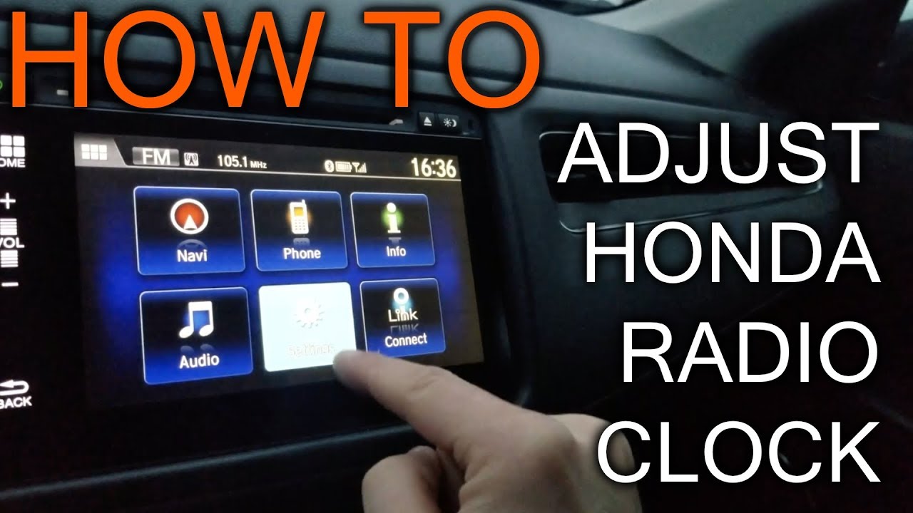 How To Adjust Clock On Honda HRV Radio YouTube