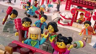 Lego Chinese Traditional Festival 80105 Chinese New Year Temple Fair Animation