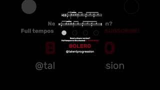 Bolero β Drum Tutorial β Sheet Music + Play-Along | 100 BPM #Shorts
Need the full 6-tempo play-along? βΆ Watch the complete Tutorial here β
https://www.youtube.com/watch?v=v9Y6A0X06QU&t=199s&ab_channel=TalentProgression
This Short shows the 100 BPM count-in of our Bolero Drum Tutorials.
New grooves every week β subscribe and hit the π!
#BoleroDrums #DrumTutorial #SheetMusic #PlayAlong #100BPM Bolero β Drum Tutorial β Sheet Music + Play-Along | 100 BPM #Shorts