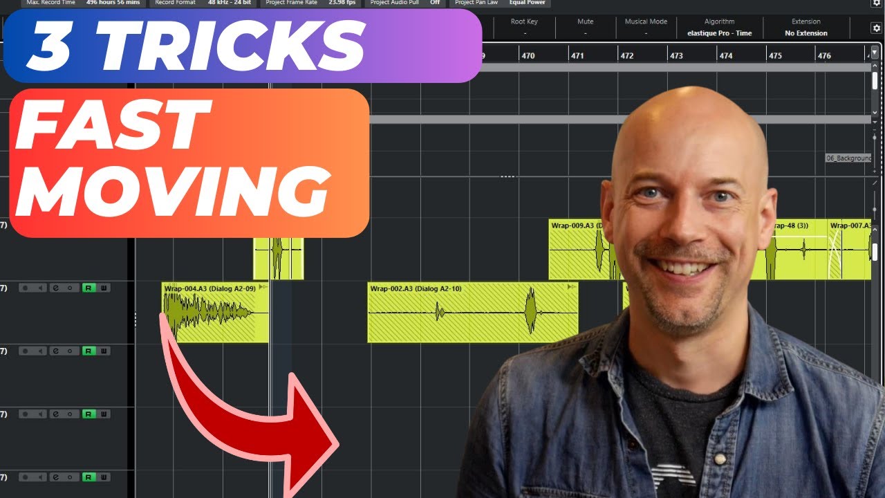 Fast clips moving in Cubase - Speed up your workflow - YouTube