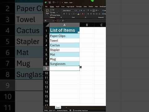 Excel Hack: Create