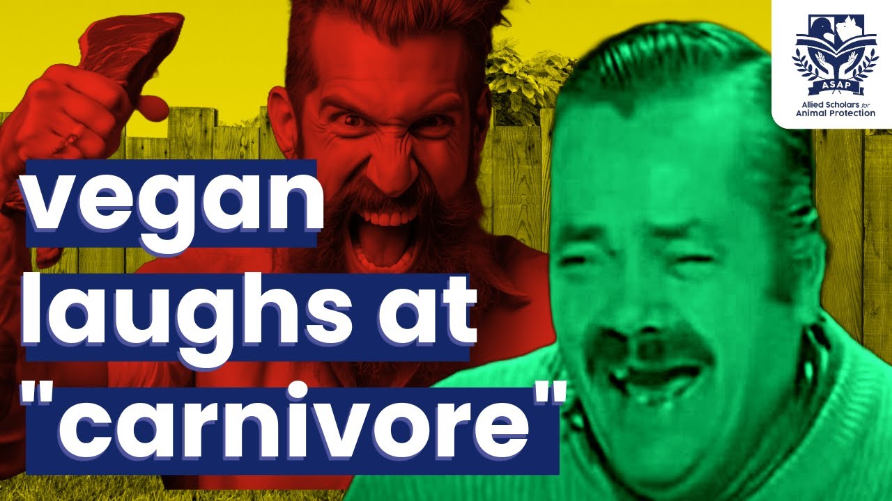 Vegan laughs UNCONTROLLABLY at meat eater! YouTube