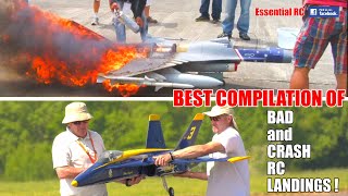 BEST COMPILATION of BAD (and CRASH) RC LANDINGS #4