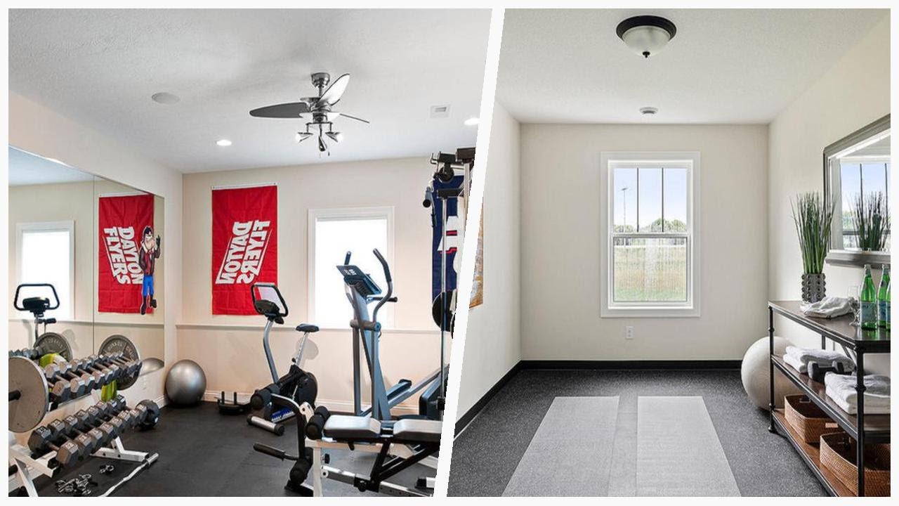 75 Mid-sized Black Floor Home Gym Design Ideas You'll Love 🔴