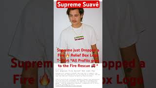 @Supreme Just Dropped A Fire Rescue Box Logo T-Shirt *All Profits Goes To Fire Rescue* 🚒 #shorts