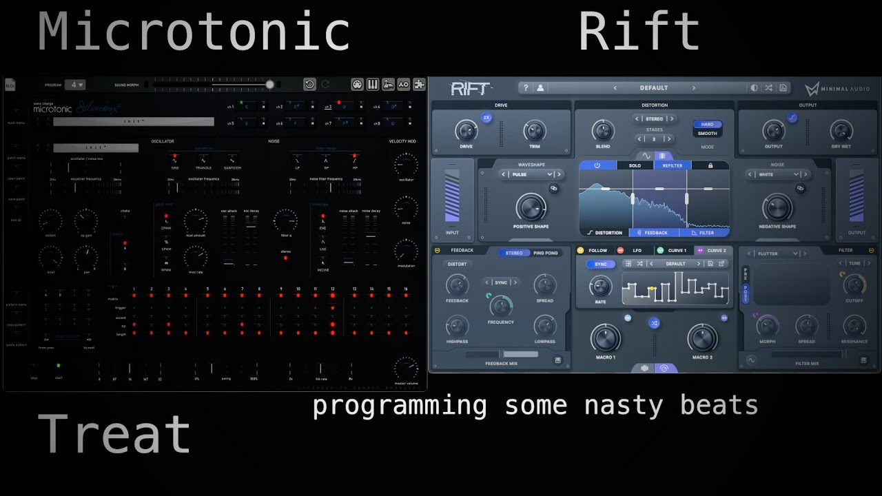 Treat x Sonic Charge Microtonic + Minimal Audio Rift -programming nasty beats