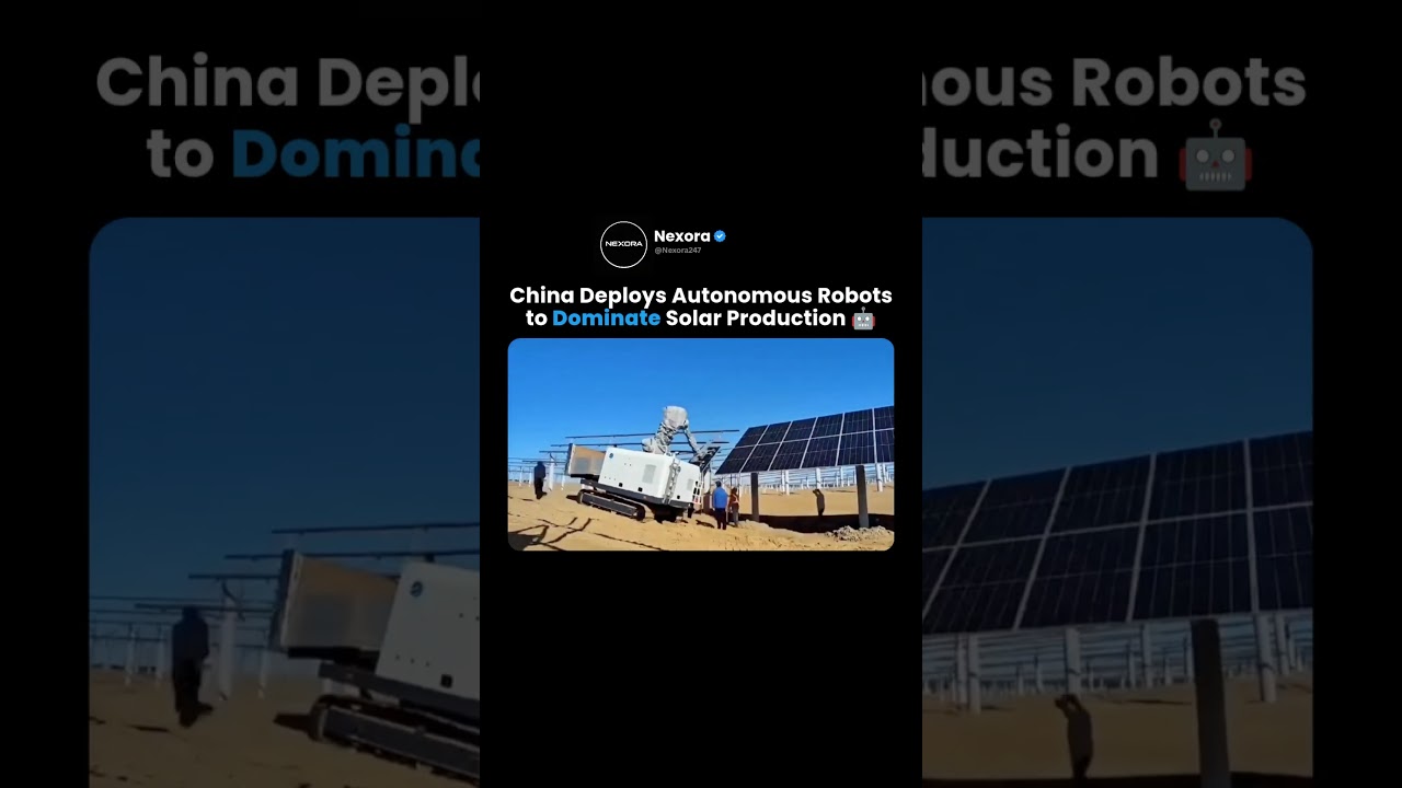 China’s Solar Farms Go Fully Robotic