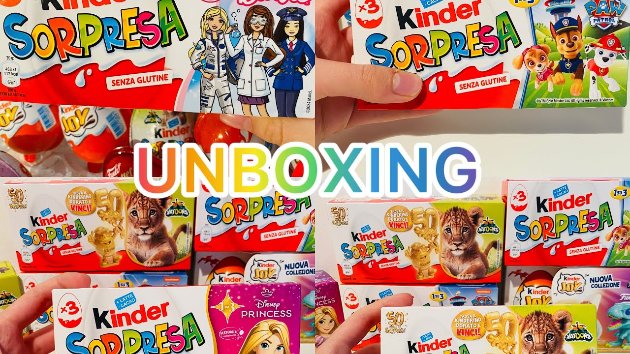 The Best 2025 Compilation Kinder Surprise ASMR Unboxing 