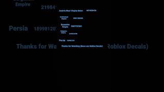 Roblox decal flag codes (pt 2) Roblox decal flag codes (pt 2)