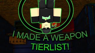 I made a WEAPONS tier list | Roblox Jailbird Remastered