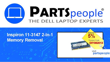 Dell Inspiron 11-3147 2-In-1 (P20T001) Memory How-To Video Tutorial