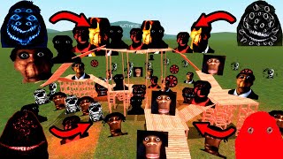 Scary Obunga Family and Scary Munci Family Chasing Me Nextbot Gmod