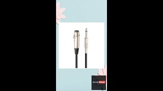 Cavo Microfonico Schermato 3 m XLR Femmina a 6,35 mm (1/4") Mono