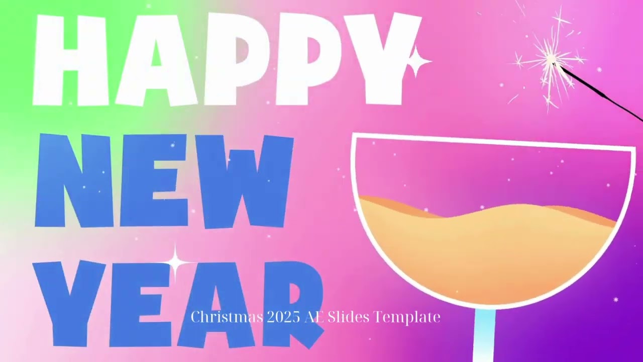 Minimalist Christmas Slides After Effects 2025