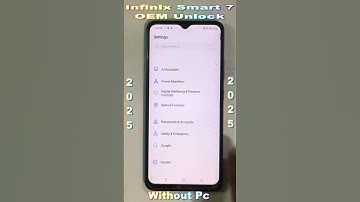 infinix Smart 7 OEM unlocker✅infinix Smart 7 Developer Enable or Disable 2025
