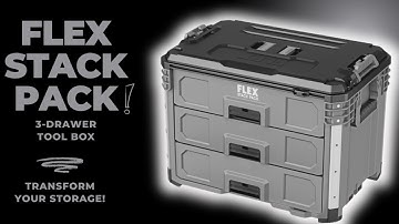 Flex Stack Pack 3 drawer tool box